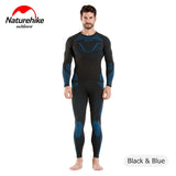 Naturehike Men Women Winter Quick Dry Anti-microbial Stretch Thermal Long Johns Polyester Thick Skiing Thermal Underwear Set