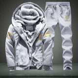 LBL Fleece Winter Tracksuit Men Set Streetwear Mens Hoodie Sets Camouflage Thick Hooded Jacket Male Patchwork Moleton Masculino