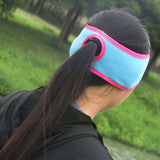 Sport Headband Unisex Earmuff Thermal Folding Fluffy Ponytail Hair Band Ear Warmer Outdoor Cycling Sportswear 25x9.5cm Zi
