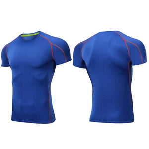 Outto Men's Gym Shirt Running Fitness Sport Training Short Sleeve Top #126