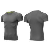 Outto Men's Gym Shirt Running Fitness Sport Training Short Sleeve Top #126