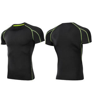 Outto Men's Gym Shirt Running Fitness Sport Training Short Sleeve Top #126