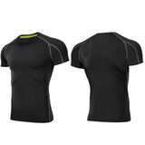 Outto Men's Gym Shirt Running Fitness Sport Training Short Sleeve Top #126