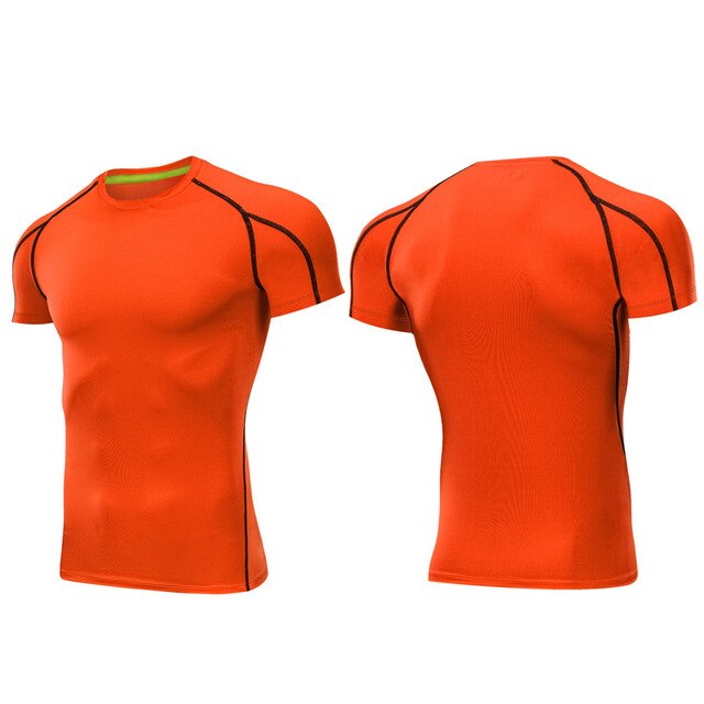 Outto Men's Gym Shirt Running Fitness Sport Training Short Sleeve Top #126