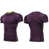 Outto Men's Gym Shirt Running Fitness Sport Training Short Sleeve Top #126
