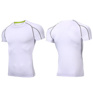 Outto Men's Gym Shirt Running Fitness Sport Training Short Sleeve Top #126