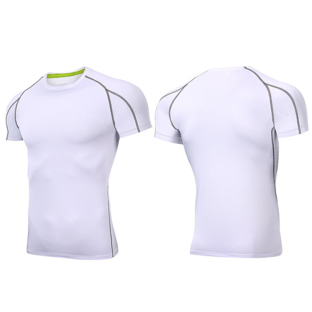 Outto Men's Gym Shirt Running Fitness Sport Training Short Sleeve Top #126