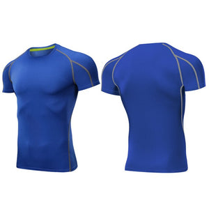 Outto Men's Gym Shirt Running Fitness Sport Training Short Sleeve Top #126