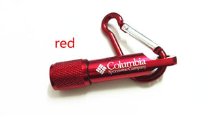 Free Shipping Colombia carabiner flashlight mini flashlight bright flashlight LED flashlight 20g #6026