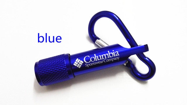 Free Shipping Colombia carabiner flashlight mini flashlight bright flashlight LED flashlight 20g #6026