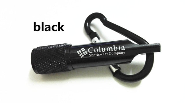 Free Shipping Colombia carabiner flashlight mini flashlight bright flashlight LED flashlight 20g #6026