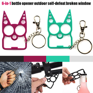 Portable Cute Cat Opener Screwdriver Keychain Self-defense Multifunction Outdoor Gadgets YS-BUY