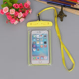 Summer Luminous Waterproof Pouch Swimming Gadget Beach Dry Bag Phone Case Cover Camping Skiing Holder For Cell Phone 3.5-6Inch