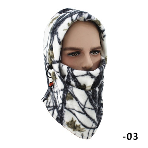 Winter Fishing Hats Caps Camouflage Camo Ventilated Breathable Windproof Keep Warm Face Mask Hunting Hiking Outdoor Sport Hat