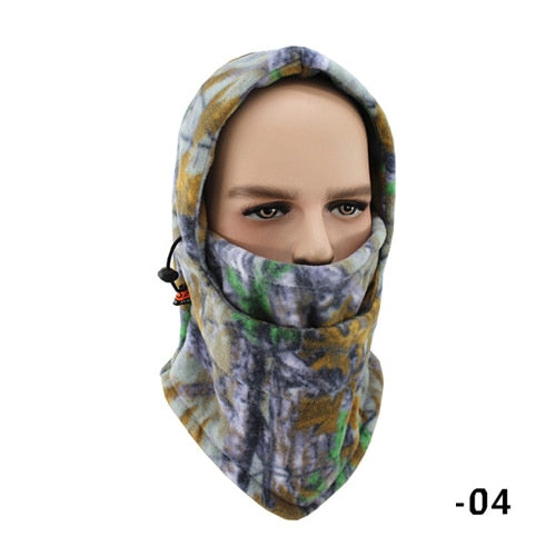 Winter Fishing Hats Caps Camouflage Camo Ventilated Breathable Windproof Keep Warm Face Mask Hunting Hiking Outdoor Sport Hat