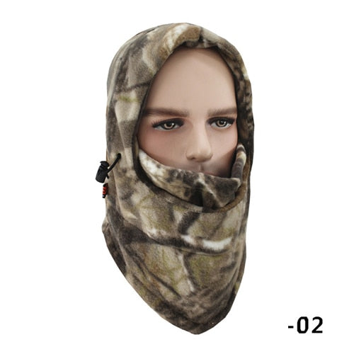 Winter Fishing Hats Caps Camouflage Camo Ventilated Breathable Windproof Keep Warm Face Mask Hunting Hiking Outdoor Sport Hat