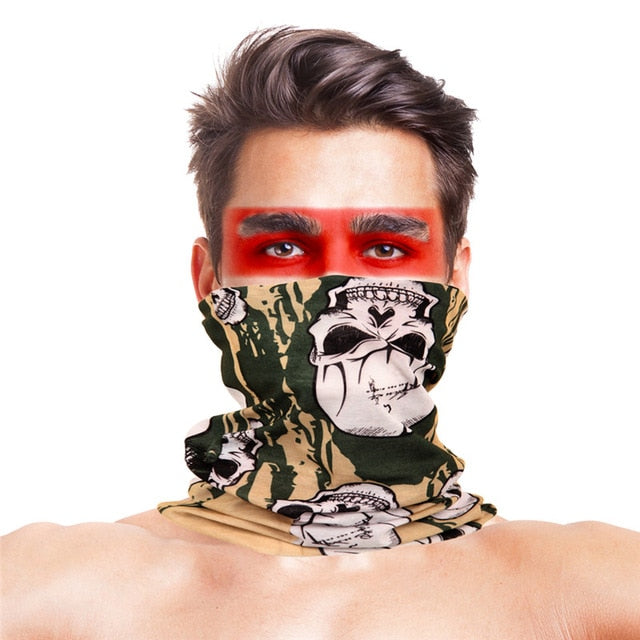 3D Geometric Design Cycling Bandanas Headwear Multifunctional Magic Head Scarf Outdoor Sport Face Shield Mask buffe Summer Baff