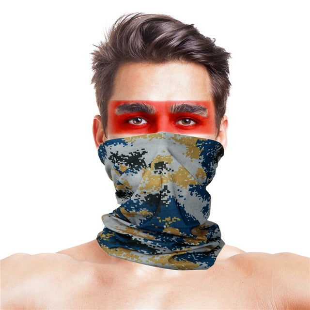 3D Geometric Design Cycling Bandanas Headwear Multifunctional Magic Head Scarf Outdoor Sport Face Shield Mask buffe Summer Baff