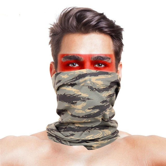 3D Geometric Design Cycling Bandanas Headwear Multifunctional Magic Head Scarf Outdoor Sport Face Shield Mask buffe Summer Baff