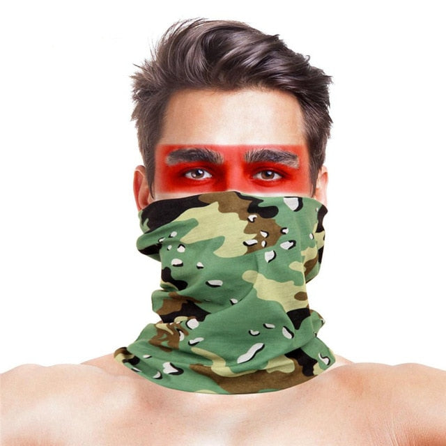 3D Geometric Design Cycling Bandanas Headwear Multifunctional Magic Head Scarf Outdoor Sport Face Shield Mask buffe Summer Baff