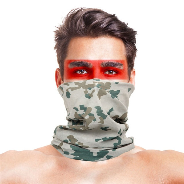 3D Geometric Design Cycling Bandanas Headwear Multifunctional Magic Head Scarf Outdoor Sport Face Shield Mask buffe Summer Baff