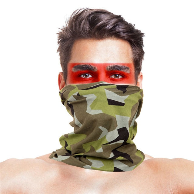 3D Geometric Design Cycling Bandanas Headwear Multifunctional Magic Head Scarf Outdoor Sport Face Shield Mask buffe Summer Baff