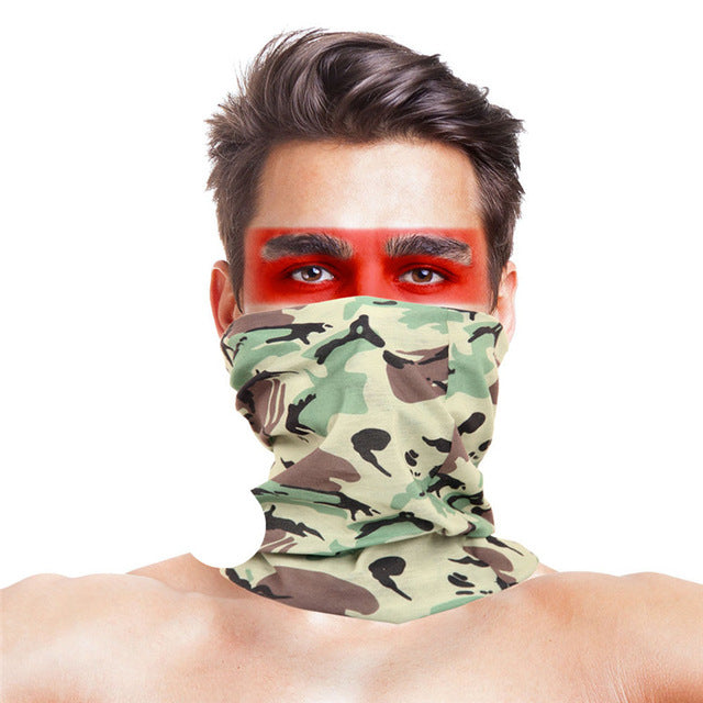 3D Geometric Design Cycling Bandanas Headwear Multifunctional Magic Head Scarf Outdoor Sport Face Shield Mask buffe Summer Baff