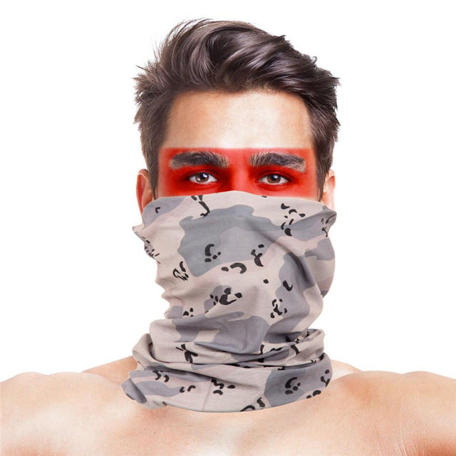 3D Geometric Design Cycling Bandanas Headwear Multifunctional Magic Head Scarf Outdoor Sport Face Shield Mask buffe Summer Baff